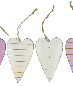 4831 METALLHERZEN VIOLETTA S/6
